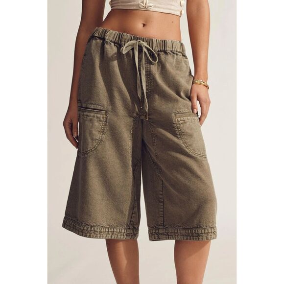 Pilcro Anthropologie Pull-On Gaucho Capri Pants Wide Leg Cropped 1X-PS 279768 - Picture 1 of 9